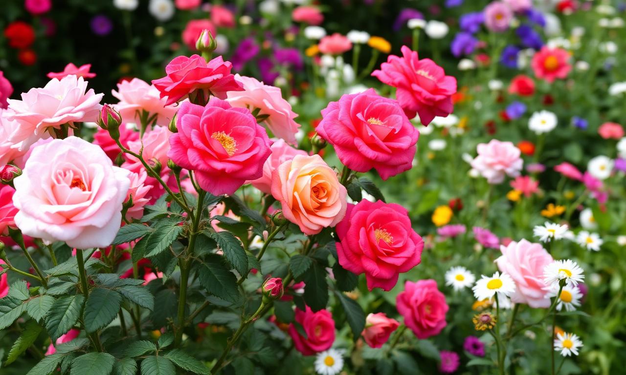 Roses and flowers